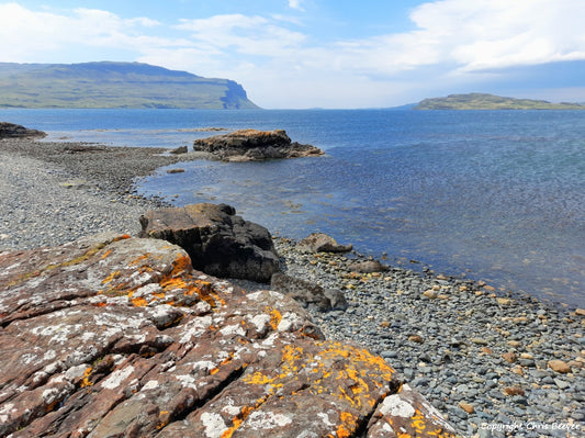 Loch na Keal Isle of Mull Scotland UK Landscape wall art and home office décor by Wigan UK Landscape Artist and Photographer Christopher Beever Available as a S to XXXL Canvas, poster, aluminium, wooden, Acrylic, framed, print and other wall art or as a Cushion, sofa throw or blanket in the Eager Beever Printing Shop. 