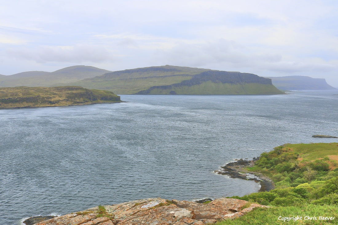 Loch na Keal Isle of Mull Scotland UK Landscape wall art and home office décor by Wigan UK Landscape Artist and Photographer Christopher Beever Available as a S to XXXL Canvas, poster, aluminium, wooden, Acrylic, framed, print and other wall art or as a Cushion, sofa throw or blanket in the Eager Beever Printing Shop. 