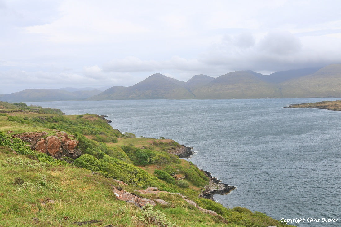 Loch na Keal Isle of Mull Scotland UK Landscape wall art and home office décor by Wigan UK Landscape Artist and Photographer Christopher Beever Available as a S to XXXL Canvas, poster, aluminium, wooden, Acrylic, framed, print and other wall art or as a Cushion, sofa throw or blanket in the Eager Beever Printing Shop. 