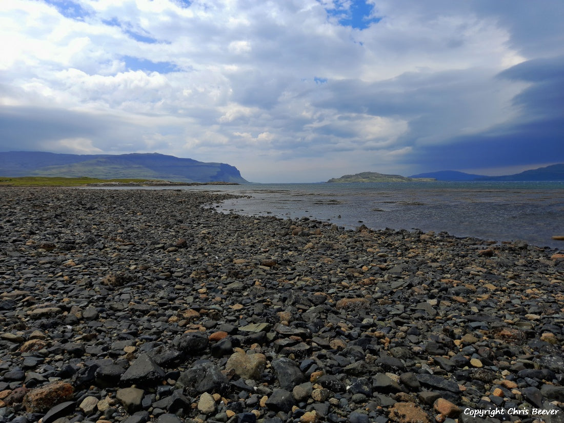 Loch na Keal Isle of Mull Scotland UK Landscape wall art and home office décor by Wigan UK Landscape Artist and Photographer Christopher Beever Available as a S to XXXL Canvas, poster, aluminium, wooden, Acrylic, framed, print and other wall art or as a Cushion, sofa throw or blanket in the Eager Beever Printing Shop. 