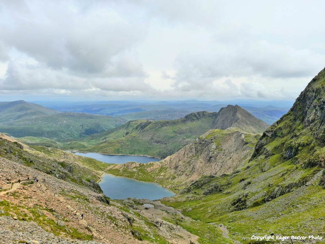 Snowdon Snowdonia Wales UK Landscape Paintings, wall art & home office décor by Wigan UK Landscape Artist and Photographer Christopher Beever Available as a S to XXXL Canvas, poster, aluminium, wooden, Acrylic, framed, print and other wall art or as a Cushion, sofa throw, blanket in the Eager Beever Printing Shop. 