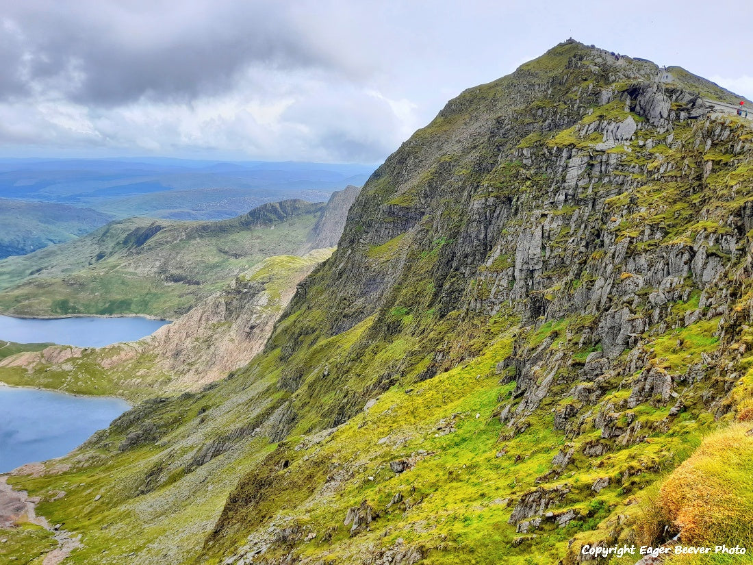 Snowdon Snowdonia Wales UK Landscape Paintings, wall art & home office décor by Wigan UK Landscape Artist and Photographer Christopher Beever Available as a S to XXXL Canvas, poster, aluminium, wooden, Acrylic, framed, print and other wall art or as a Cushion, sofa throw, blanket in the Eager Beever Printing Shop. 