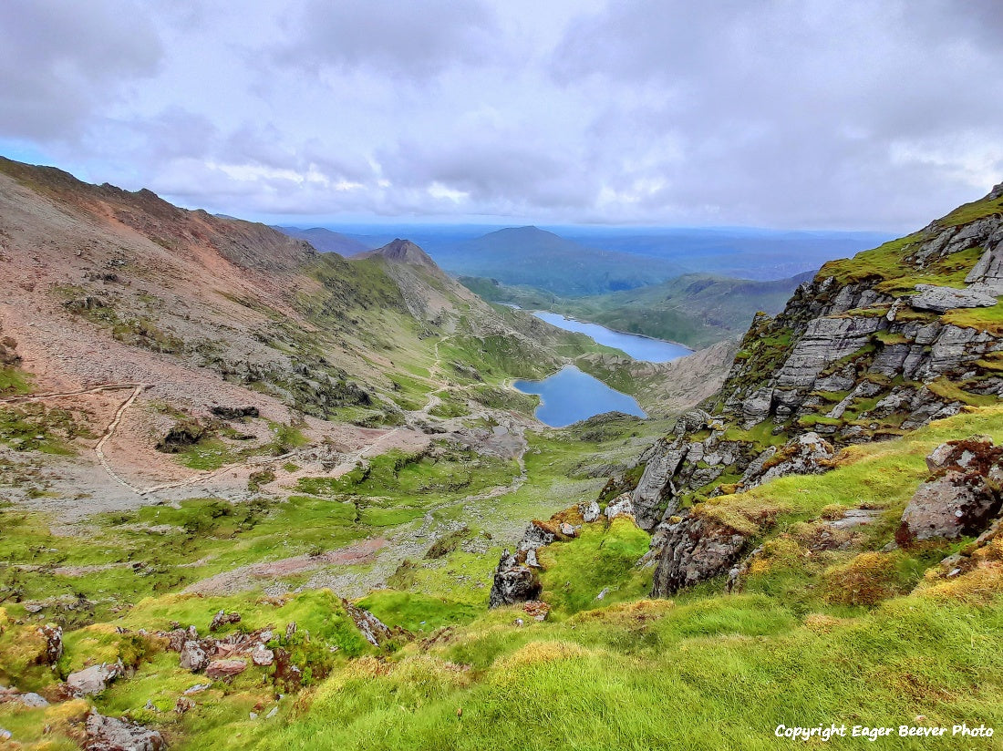 Snowdon Snowdonia Wales UK Landscape Paintings, wall art & home office décor by Wigan UK Landscape Artist and Photographer Christopher Beever Available as a S to XXXL Canvas, poster, aluminium, wooden, Acrylic, framed, print and other wall art or as a Cushion, sofa throw, blanket in the Eager Beever Printing Shop. 