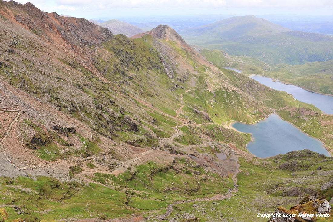 Snowdon Snowdonia Wales UK Landscape Paintings, wall art & home office décor by Wigan UK Landscape Artist and Photographer Christopher Beever Available as a S to XXXL Canvas, poster, aluminium, wooden, Acrylic, framed, print and other wall art or as a Cushion, sofa throw, blanket in the Eager Beever Printing Shop. 