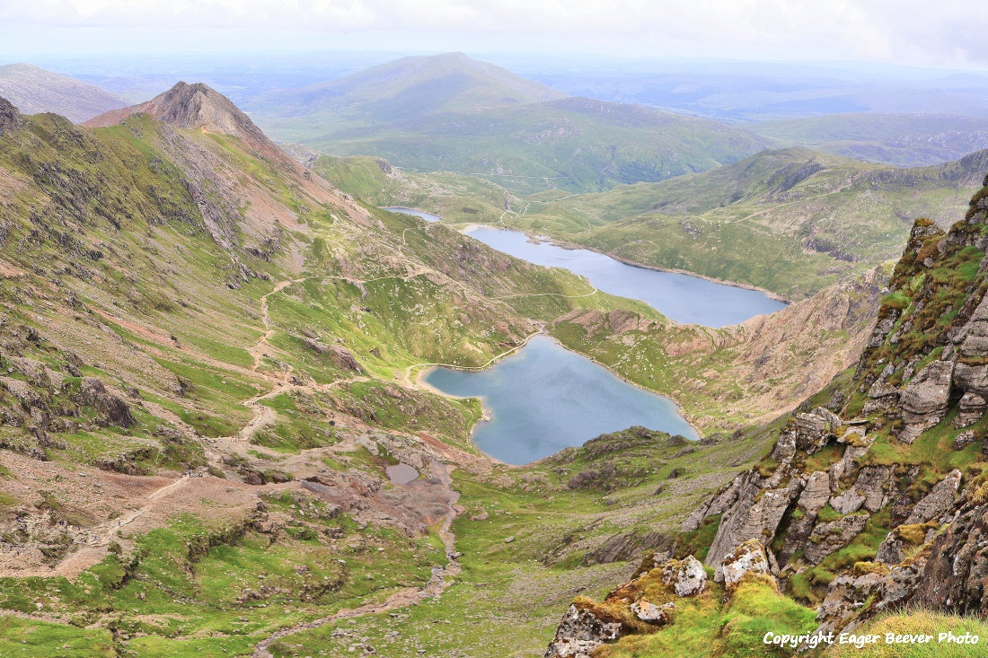 Snowdon Snowdonia Wales UK Landscape Paintings, wall art & home office décor by Wigan UK Landscape Artist and Photographer Christopher Beever Available as a S to XXXL Canvas, poster, aluminium, wooden, Acrylic, framed, print and other wall art or as a Cushion, sofa throw, blanket in the Eager Beever Printing Shop. 