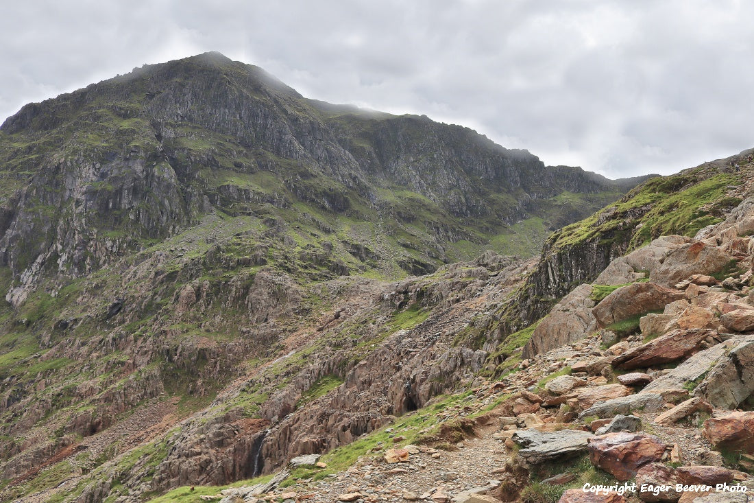 Snowdon Snowdonia Wales UK Landscape Paintings, wall art & home office décor by Wigan UK Landscape Artist and Photographer Christopher Beever Available as a S to XXXL Canvas, poster, aluminium, wooden, Acrylic, framed, print and other wall art or as a Cushion, sofa throw, blanket in the Eager Beever Printing Shop. 